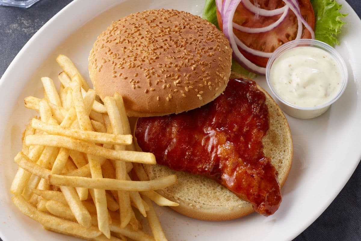 Crispy Buffalo Chicken Burger