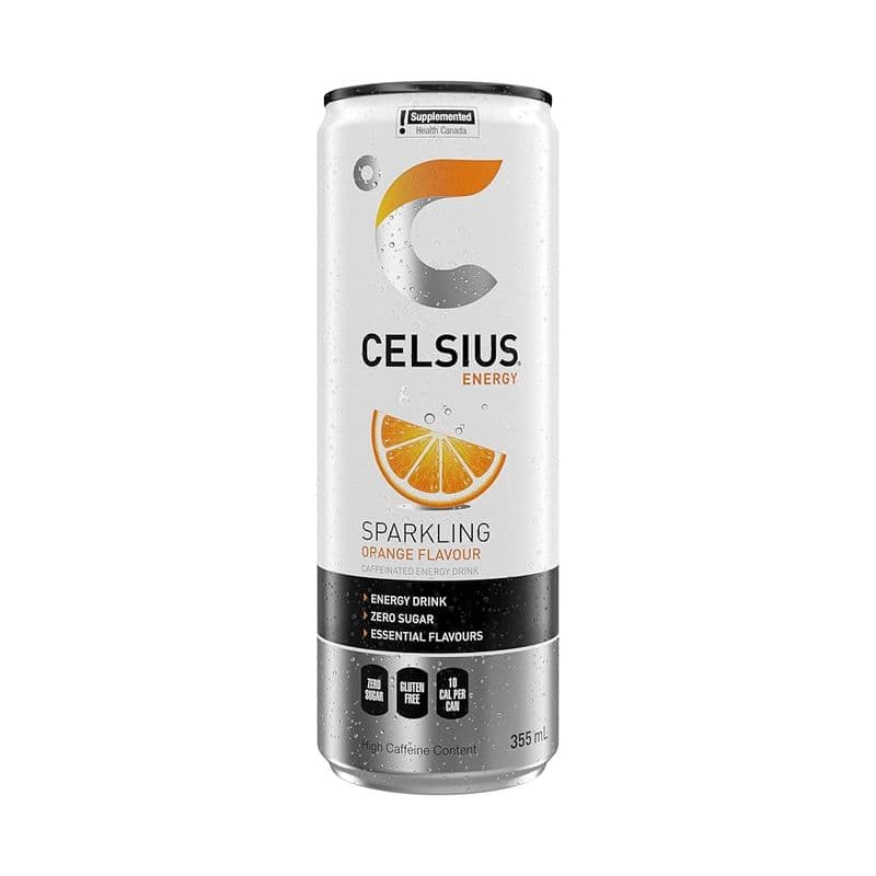 Celsius Énergie Orange 355ml/ Celsius Energy Orange 355ml