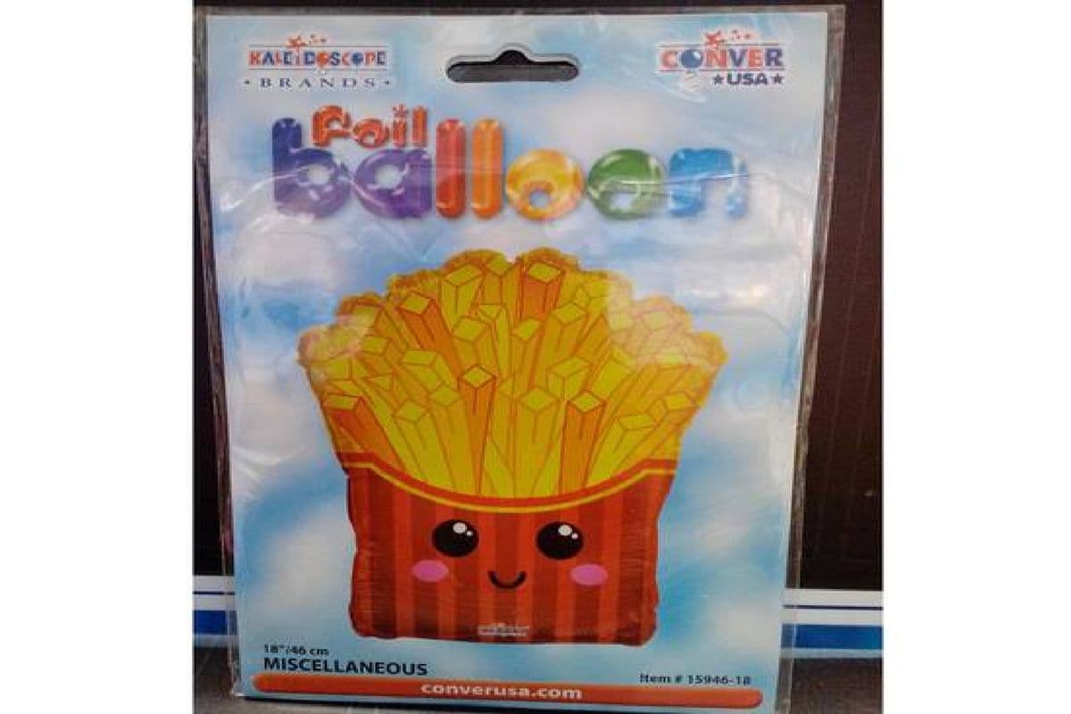 18" Foil balloon - French Fries Shape
