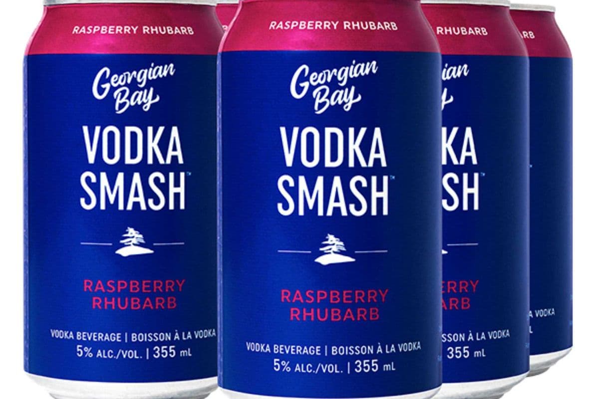 GEORGIAN BAY RASPBERRY RHUBARB VODKA SMASH (6 PACK) (6 x 355ML CAN)