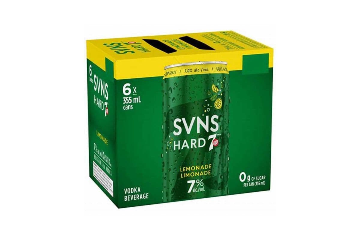 SVNS Hard 7up Lemonade- 6 Pack (6 x 355mL cans)