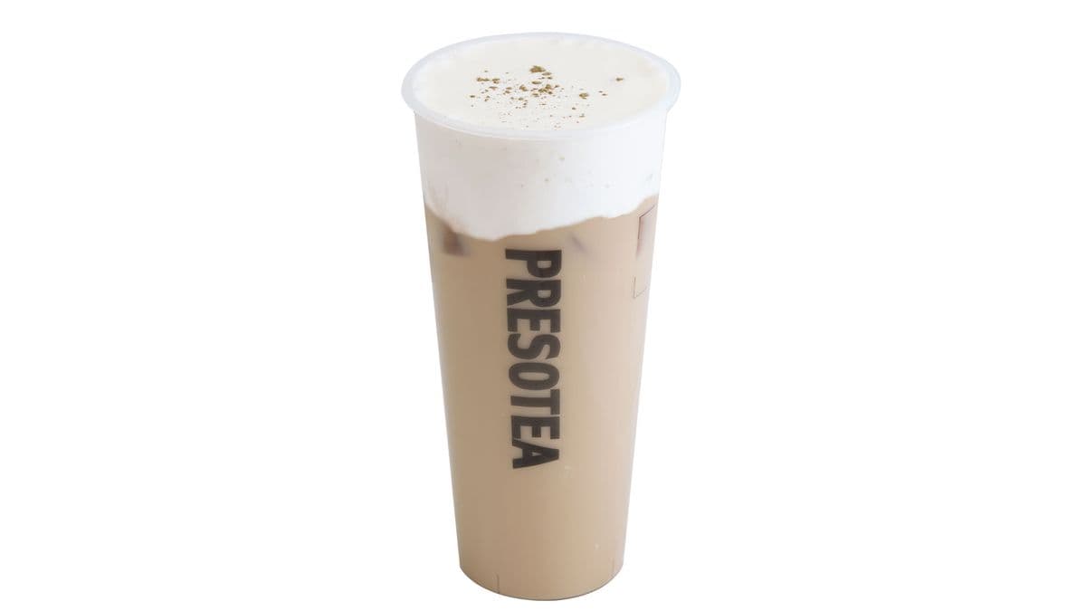 Salted Milk Foam Assam Milk Tea / Thé au lait Assam avec mousse au fromage sucré