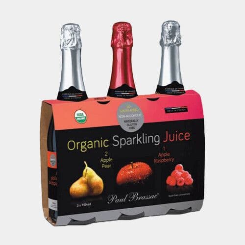 Paul Brassac Jus pétillants biologique (3 X 750mL) / Paul Brassac Organic Sparkling Juice (3 X 750mL)