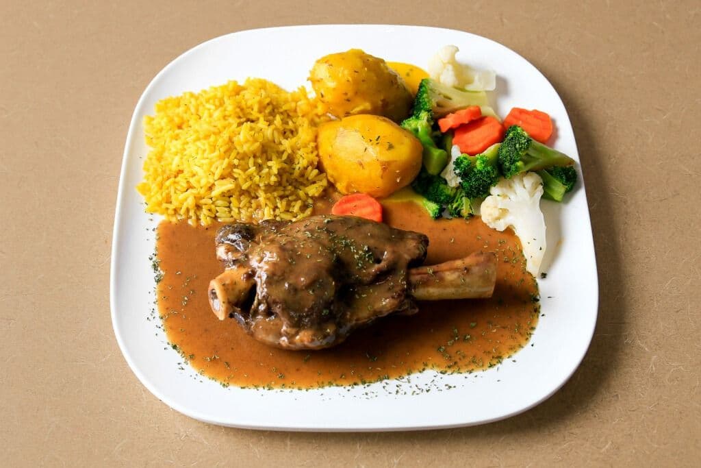 Roast Lamb Shank Dinner