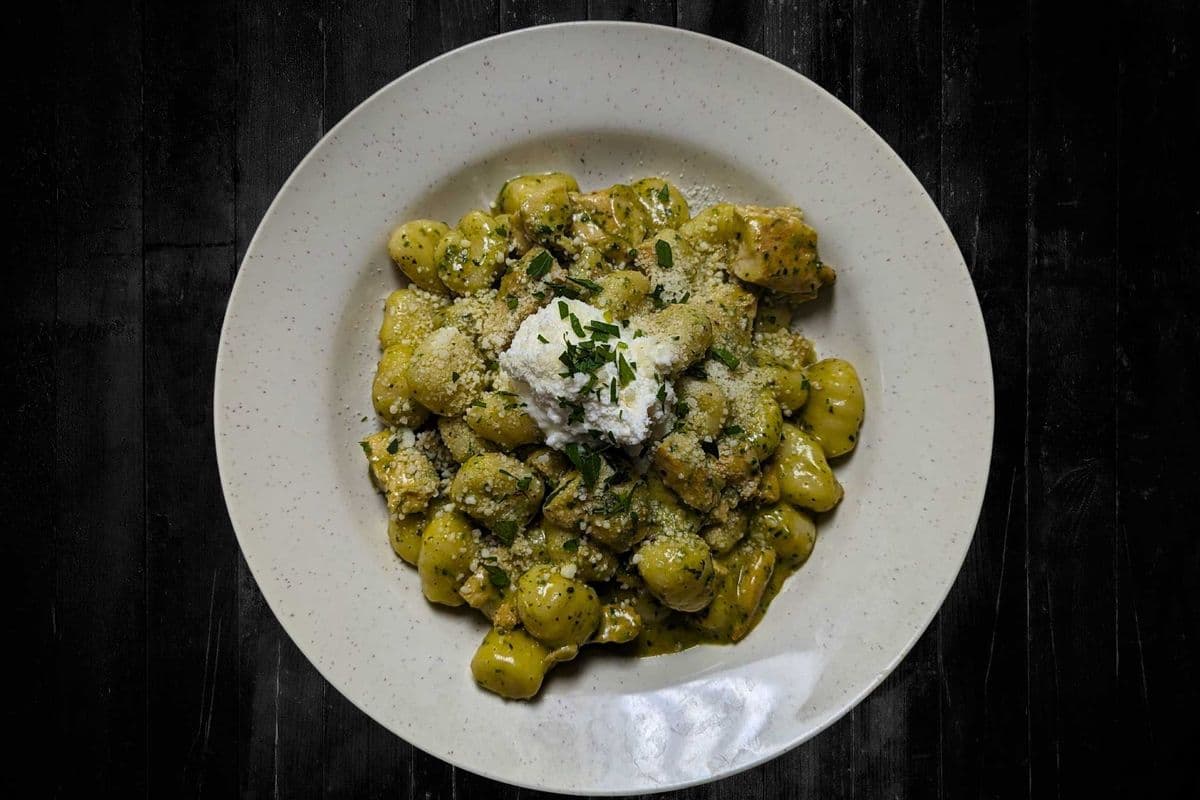 Creamy Gnocchi Pesto with Chicken