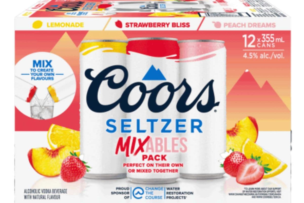 Coors Seltzer Mixables (12 x 355 ml)