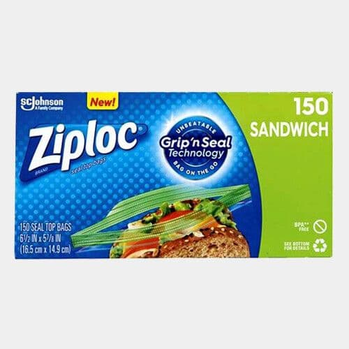 Ziploc Pour sandwiches (150ct) / Ziploc Sandwich Sized (150ct)