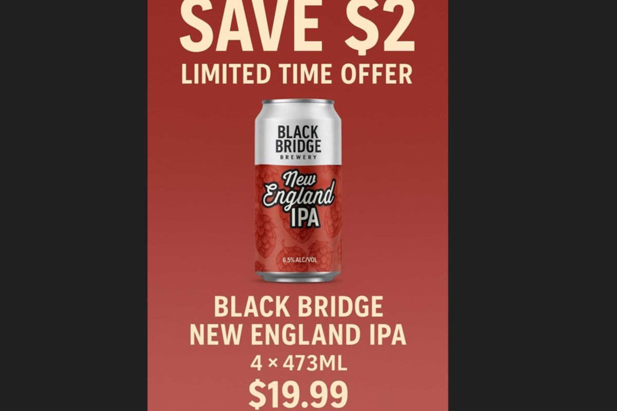 BLACK BRIGE-New England IPA Hoppy, Bitter & Pungent (4 x 473ML)