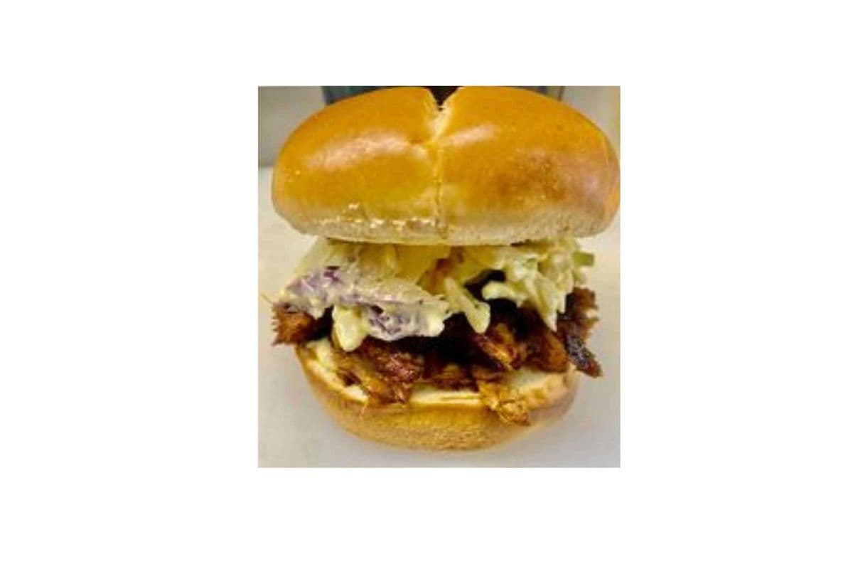 Barbeque pulled pork sandwich