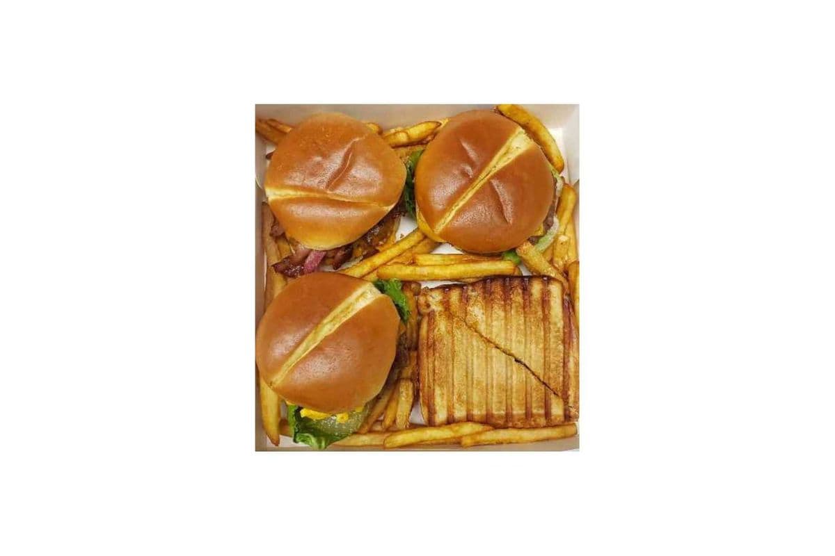Burger Box with Large Fries (feed 4)