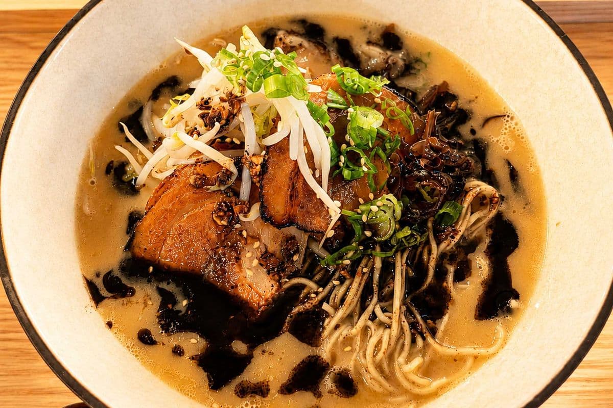 Black GARLIC Tonkotsu Ramen without Ajitama egg