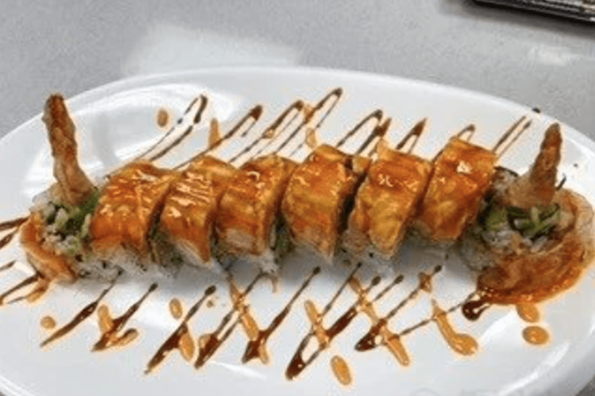 Orange Dragon Roll (4 pcs) *507*