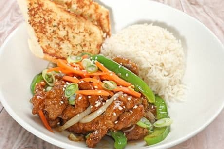 Ginger Beef Rice Bowl
