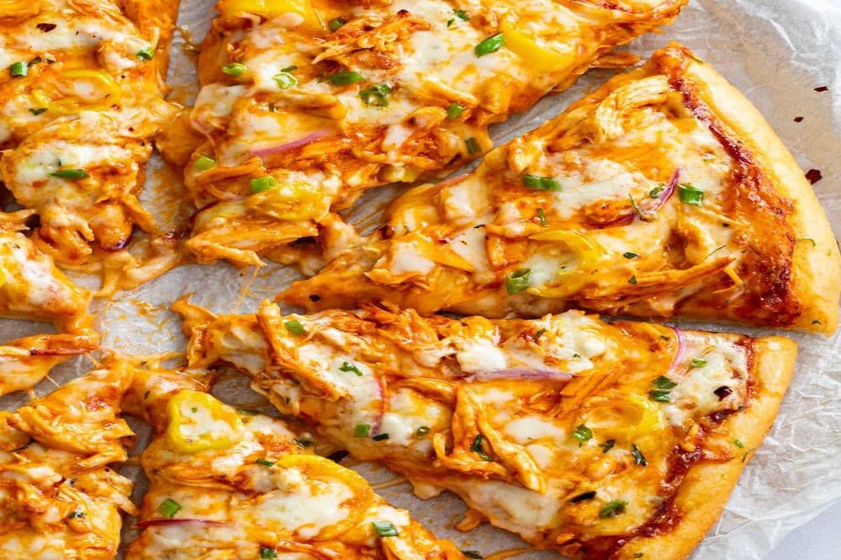 8. 14" Large Buffalo Chicken Pizza