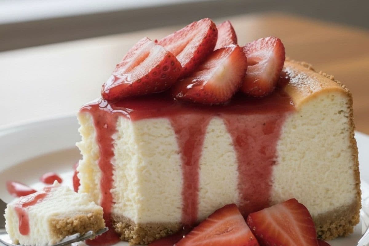 New York Strawberry cheesecake