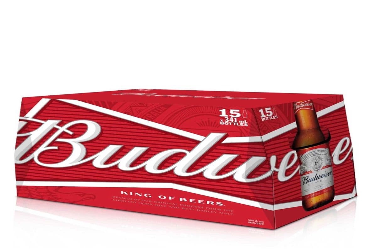 Budweiser (15 Bottles) (15 x 341 ml)