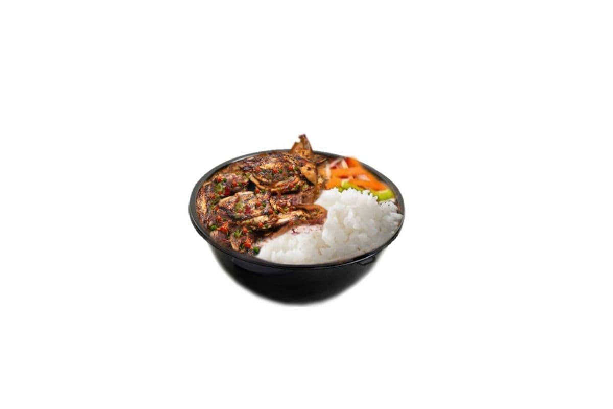 Stew Chicken with White Rice