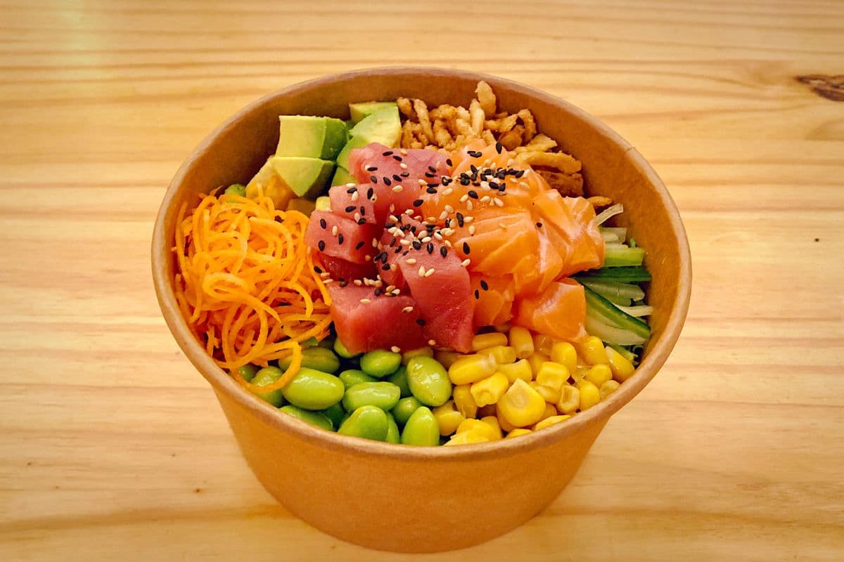 Fresh Salmon & Bluefin Tuna Poke Bowl
