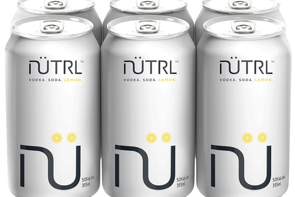 Nutrl Lemon Vodka Soda (6 x 355ml)