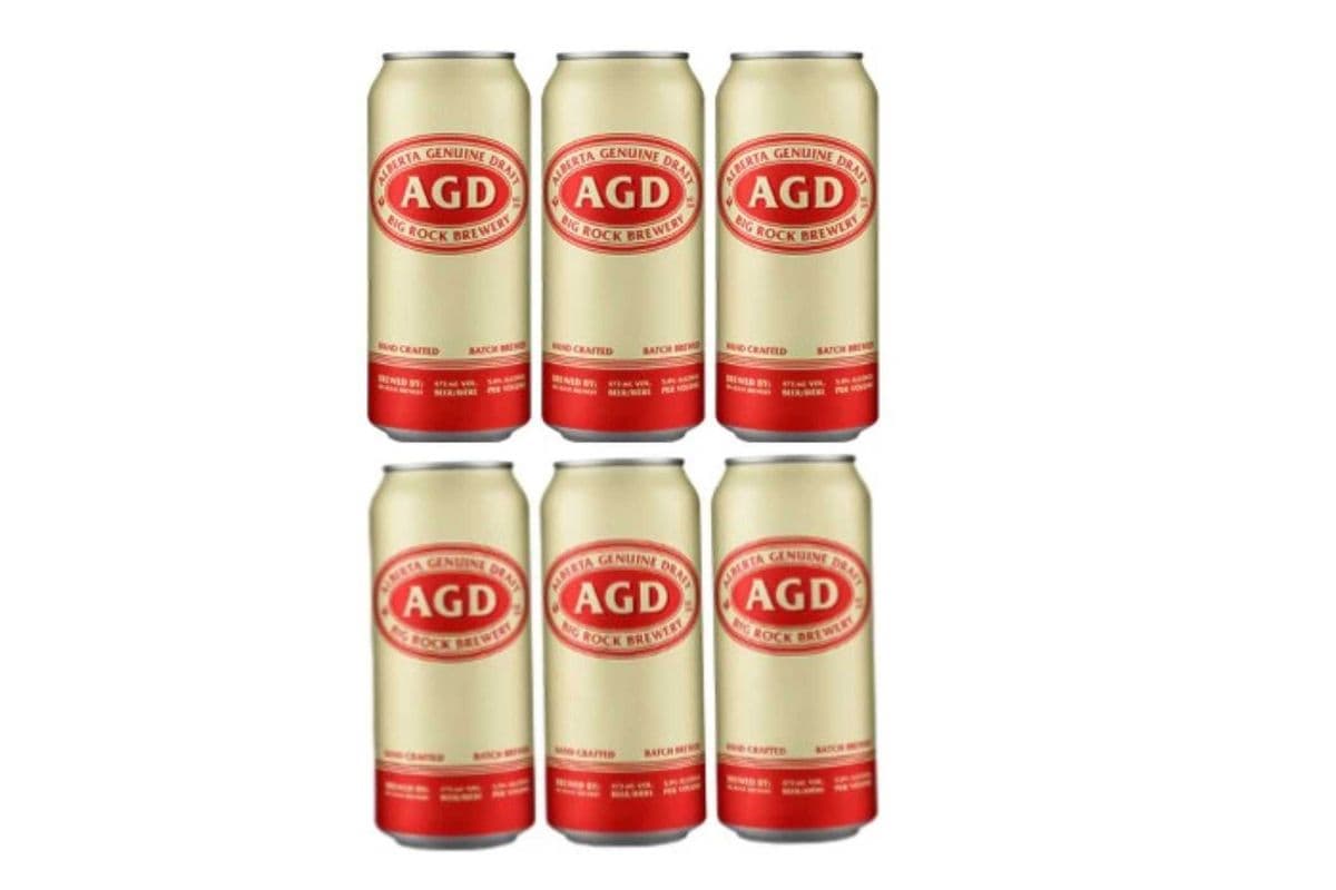 Alberta Genuine Draft (AGD) 6 x 355 ML Cans (1 x 355ml)