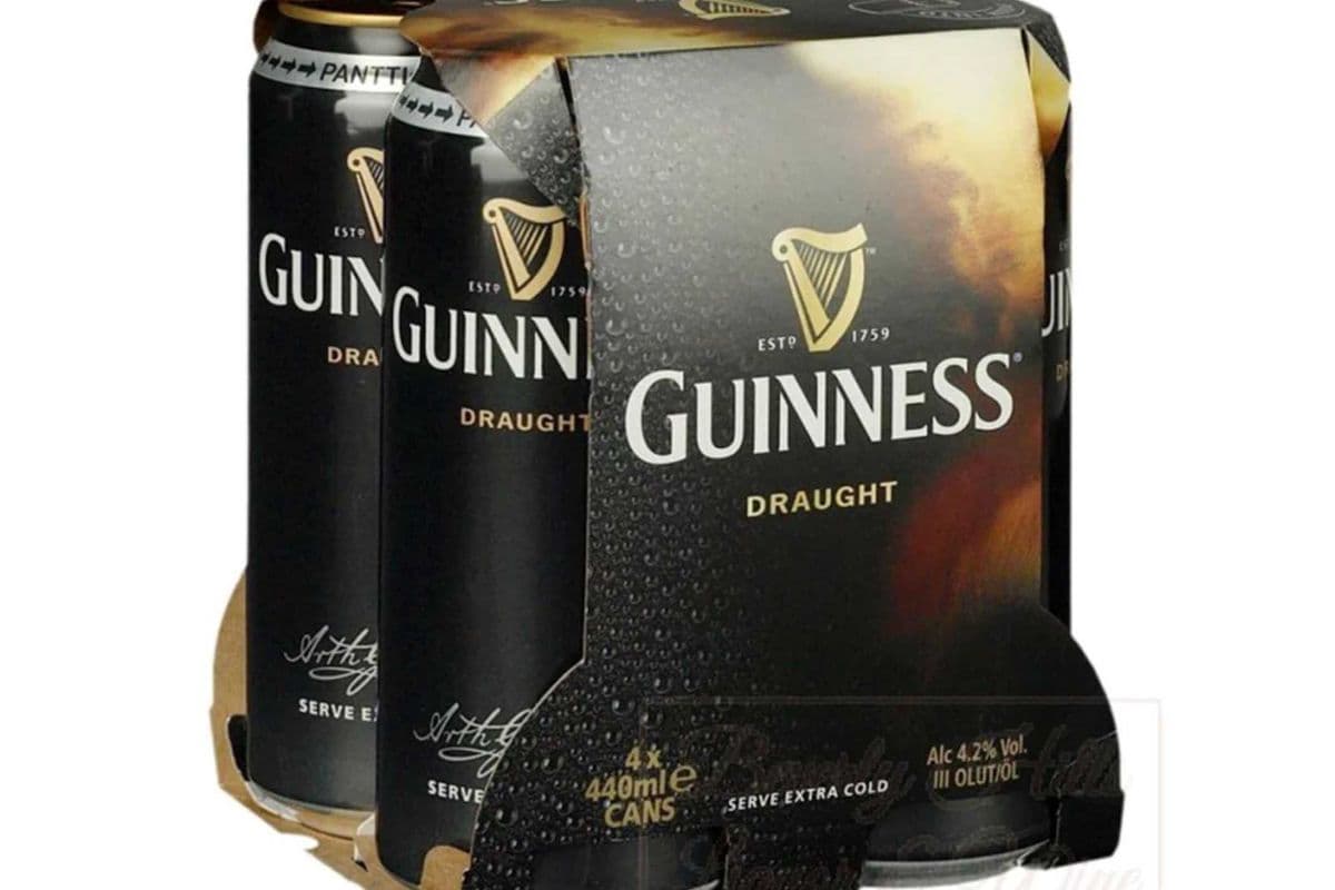 Guinness Draught (4 Cans) (4 x 440ml)