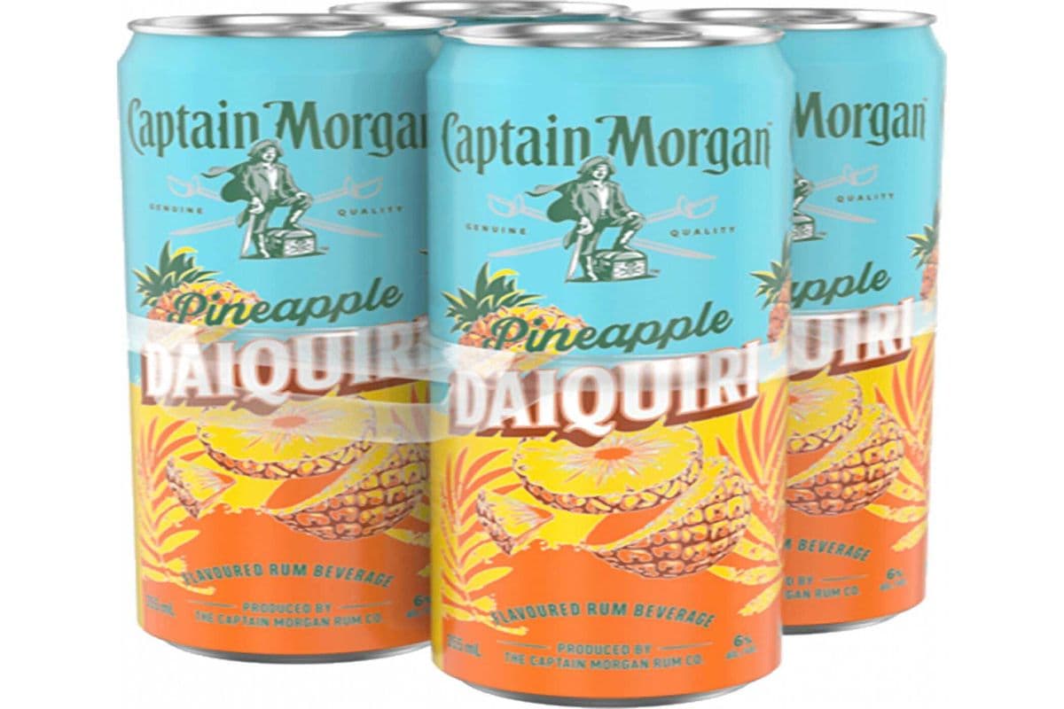 (NEW) CAPTAIN MORGAN PINEAPPLE DAIQUIRI 4x355ML (4 x 355ML)