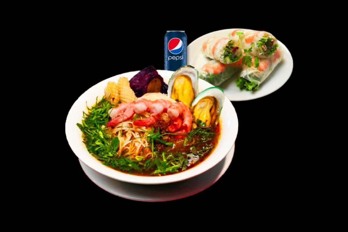Combo 8. Hot and Sour Seafood Pho