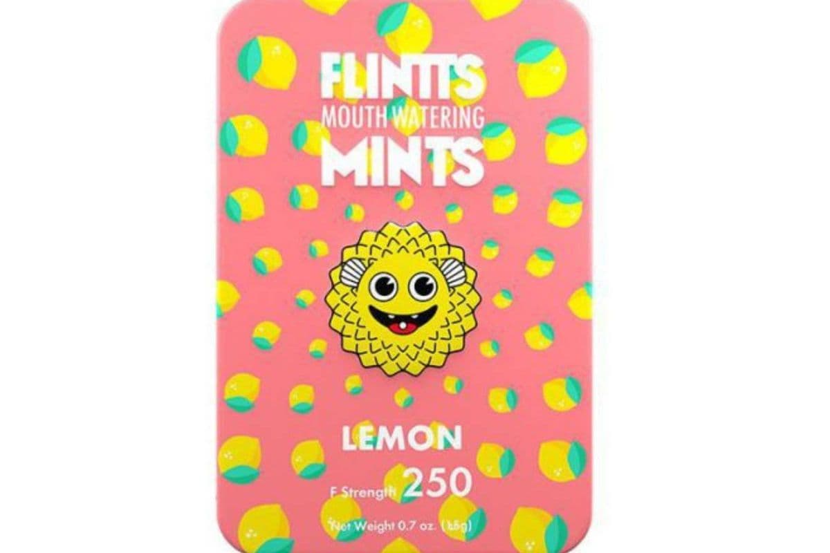 Flintts Mouth Watering Mints - Lemon