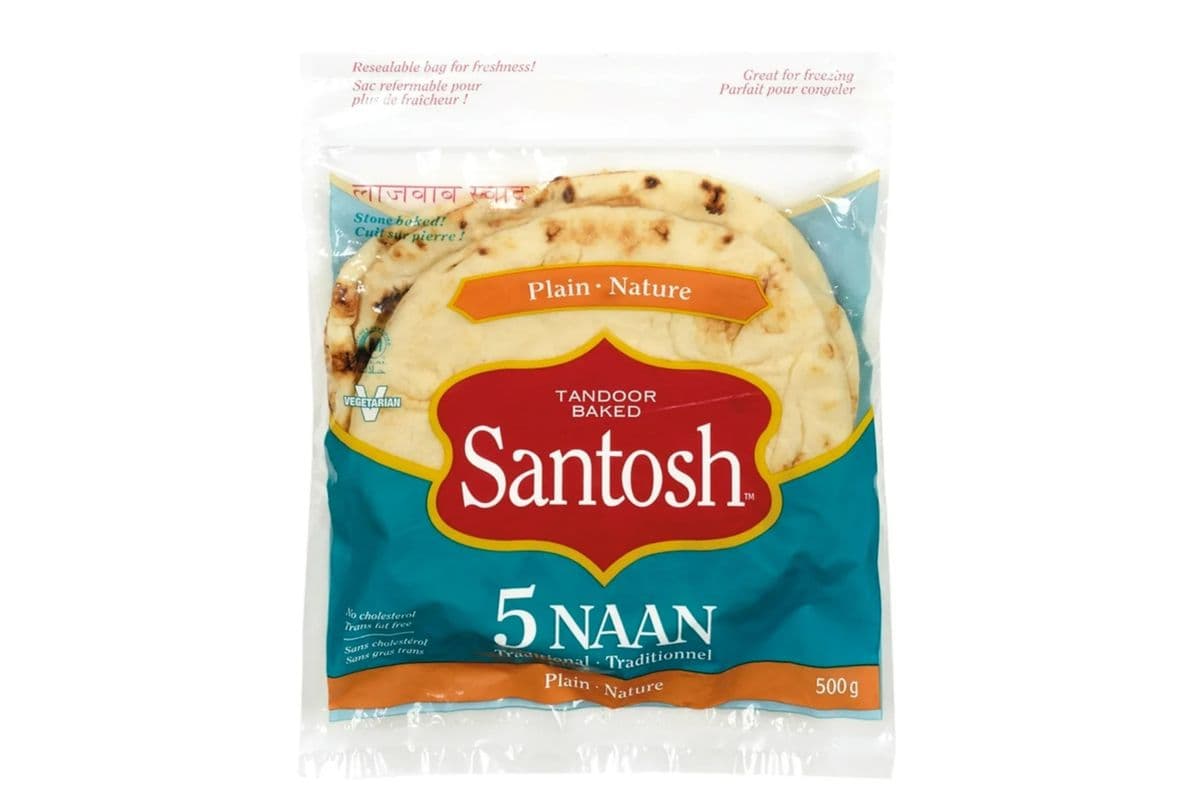 Santosh Plain Naan Bread (5 x 500 g)