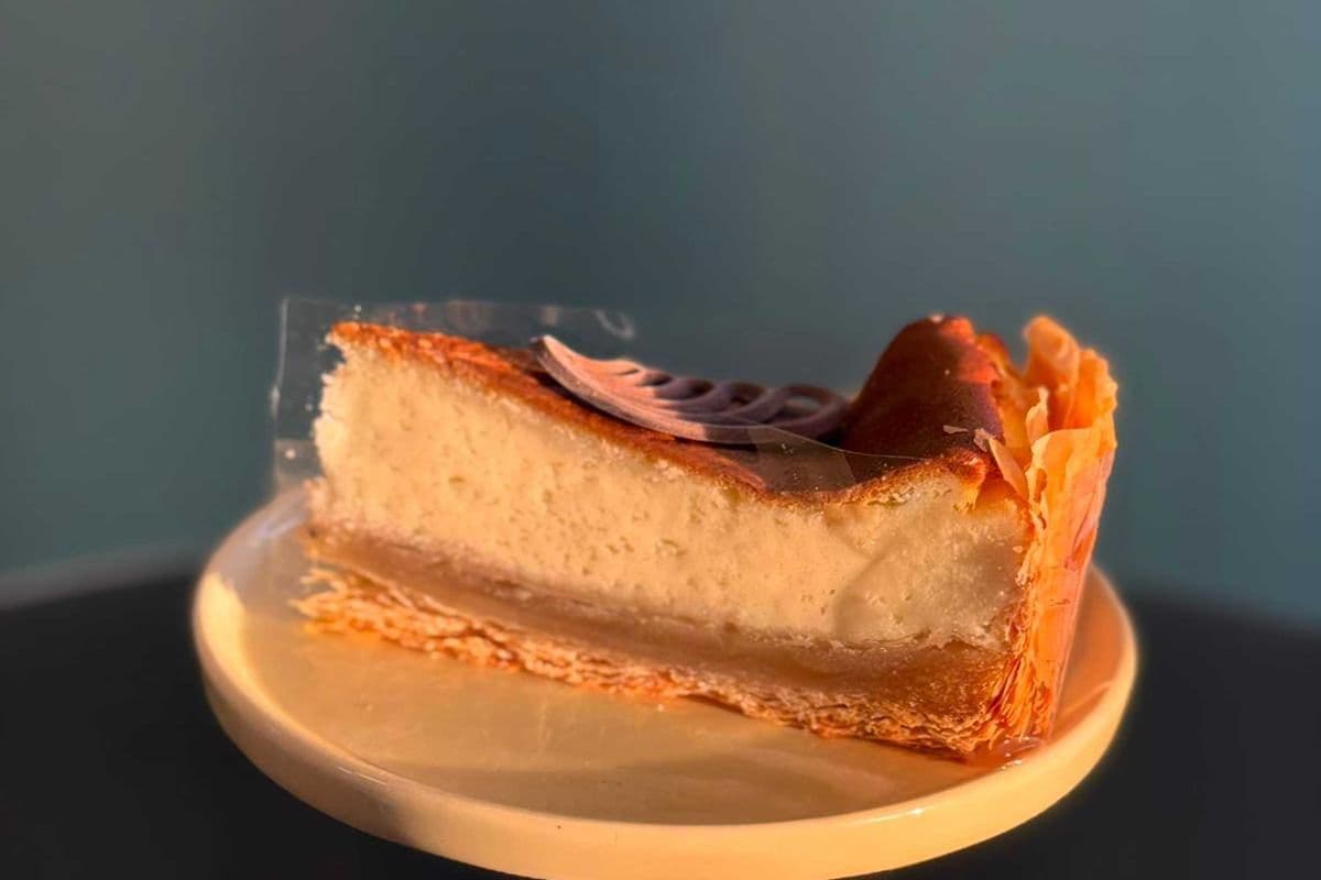 Japanese Almond cheesecake Slice