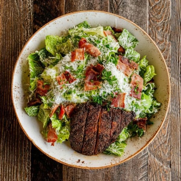 BLACKENED CHICKEN CAESAR SALAD (Gluten Friendly)