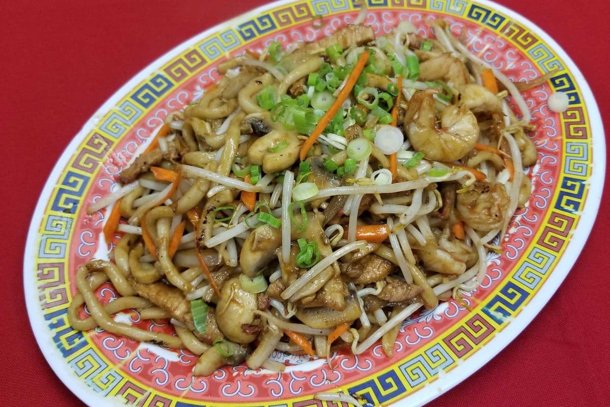 86. Shanghai Noodles (Shrimp and Pork)