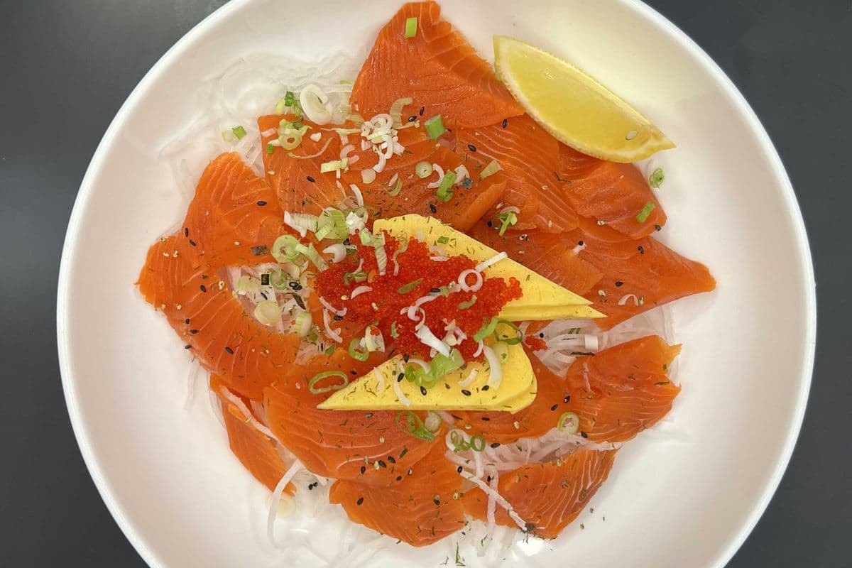 Sockeye Salmon Sashimi Donburi