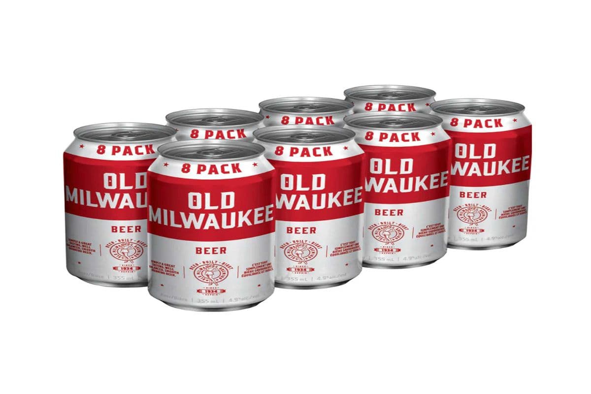 764731. Old Milwaukee 8 pack cans (1 x 8pc)