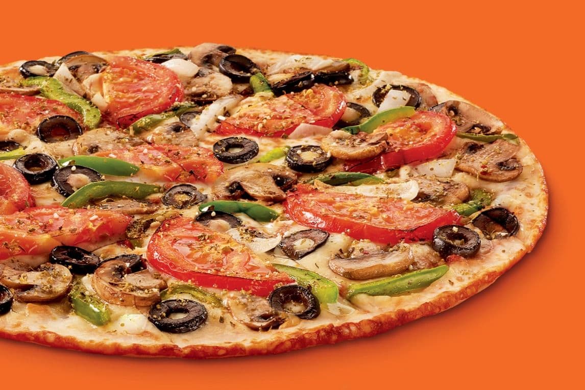Pizza Végé à croûte mince moyenne 12"  / Medium 12" Thin Crust Veggie Pizza