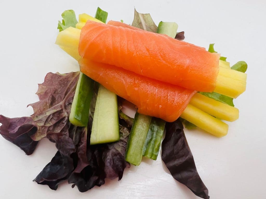 4S KUNSEI SYAKE Saumon Fume / Smoked Salmon Sashimis (3MCX Sans Riz / Without Rice)