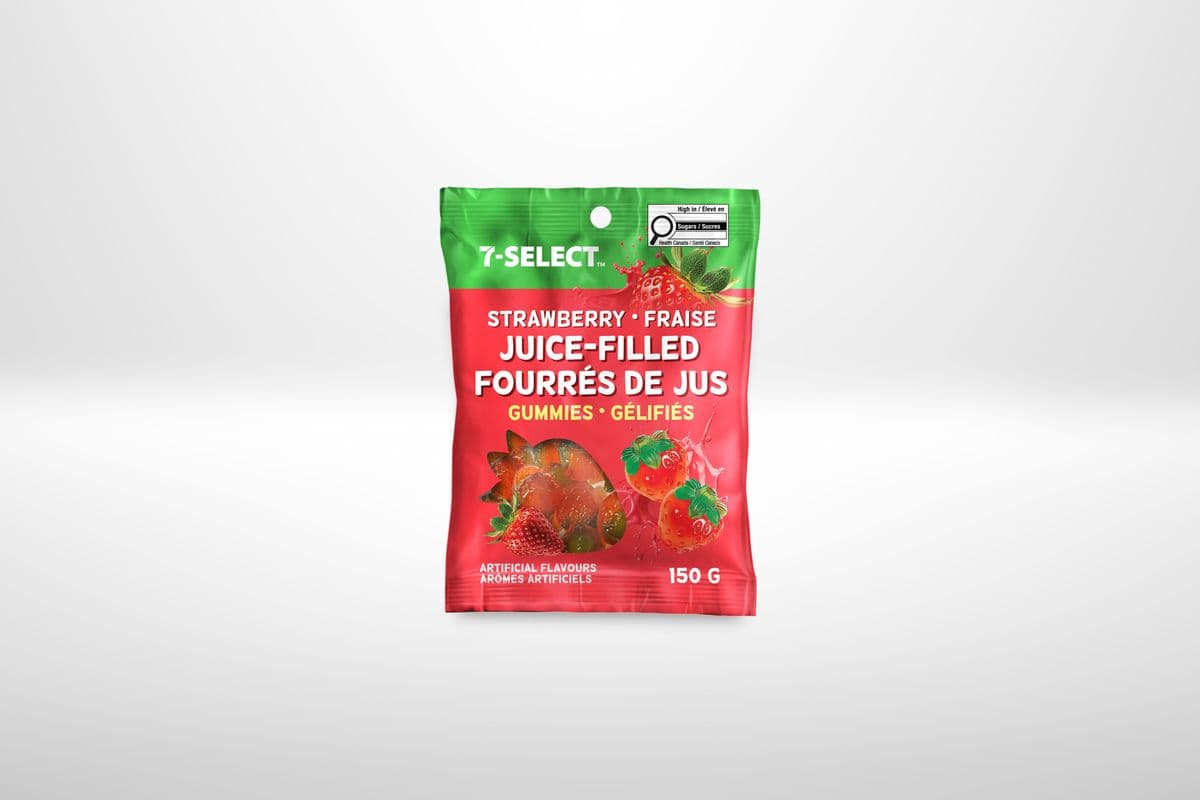 7-Select Strawberry Juice-Filled Gummies (150 g)