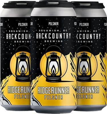 Backcountry Brewing Ridgerunner Pils, 4 x 473 ml