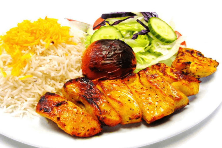 6. Chicken Breast with Rice and Salad
