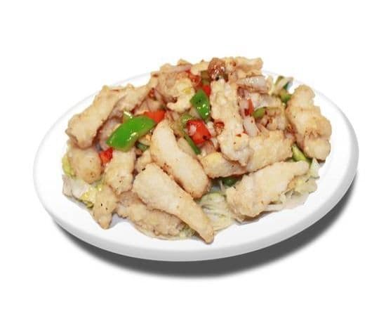 59b. Pieuvre sel et poivre avec riz / Salt and Pepper Squid with rice / 椒盐鱿鱼