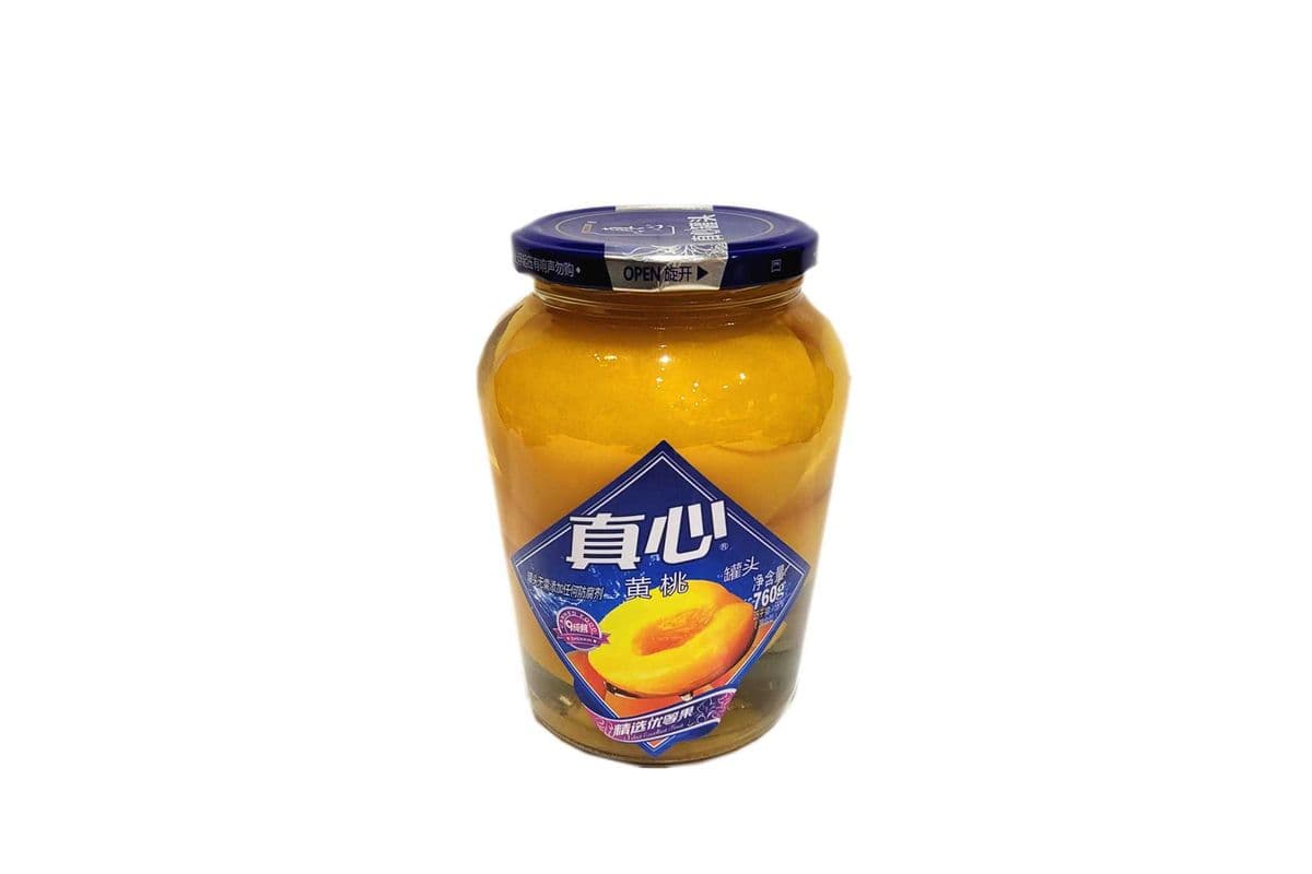 Canned Yellow Peach In Syrup（真心 黄桃罐头）