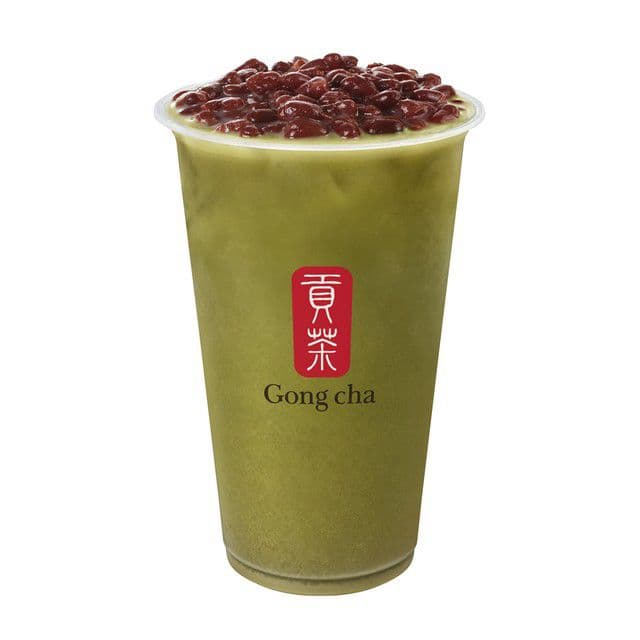 Matcha Red Bean Milk Tea THÉ AU LAIT MATCHA AVEC FÈVES ROUGES