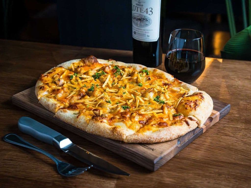 Chicken Stroganoff Flat Bread