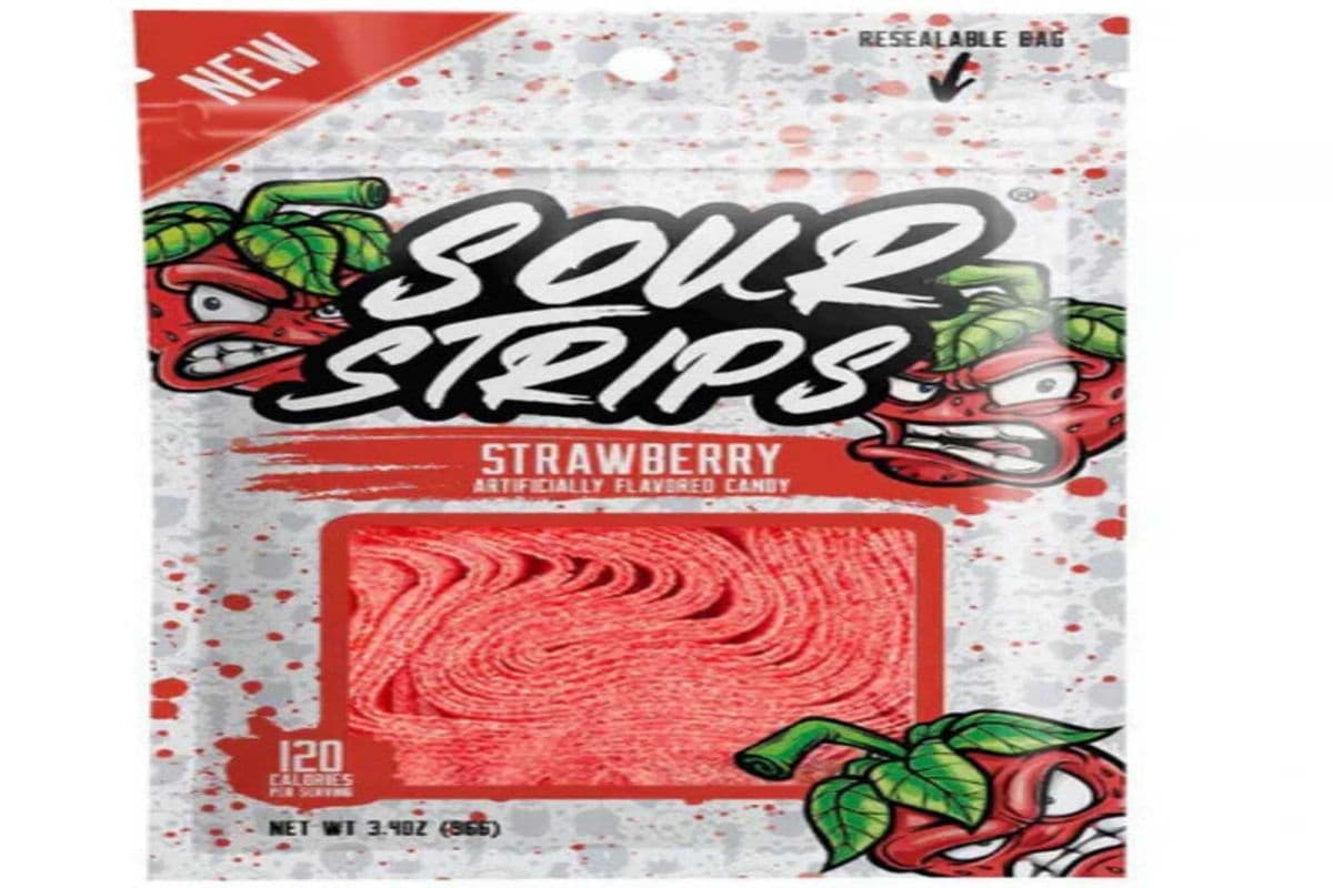 Sour Strips Strawberry (96 g) (96g)