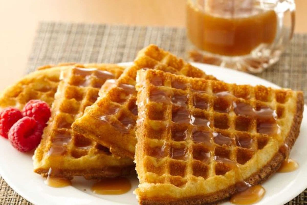 Raspberry Waffles ( 2 pieces )