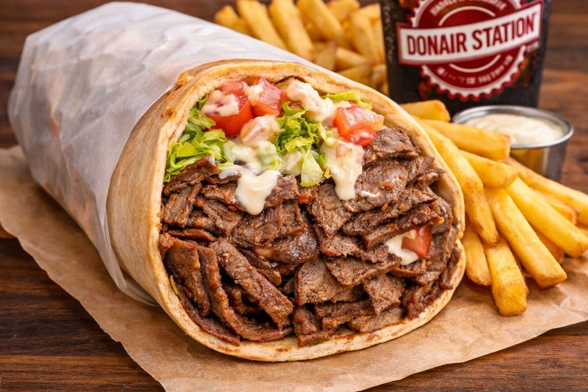 BellyBuster Beef Donair wrap Combo