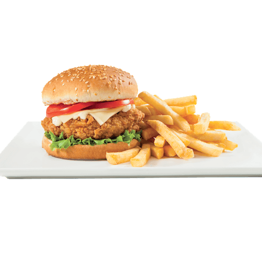 Burger Fusée au poulet croustillant / Rocket Burger with crispy chicken