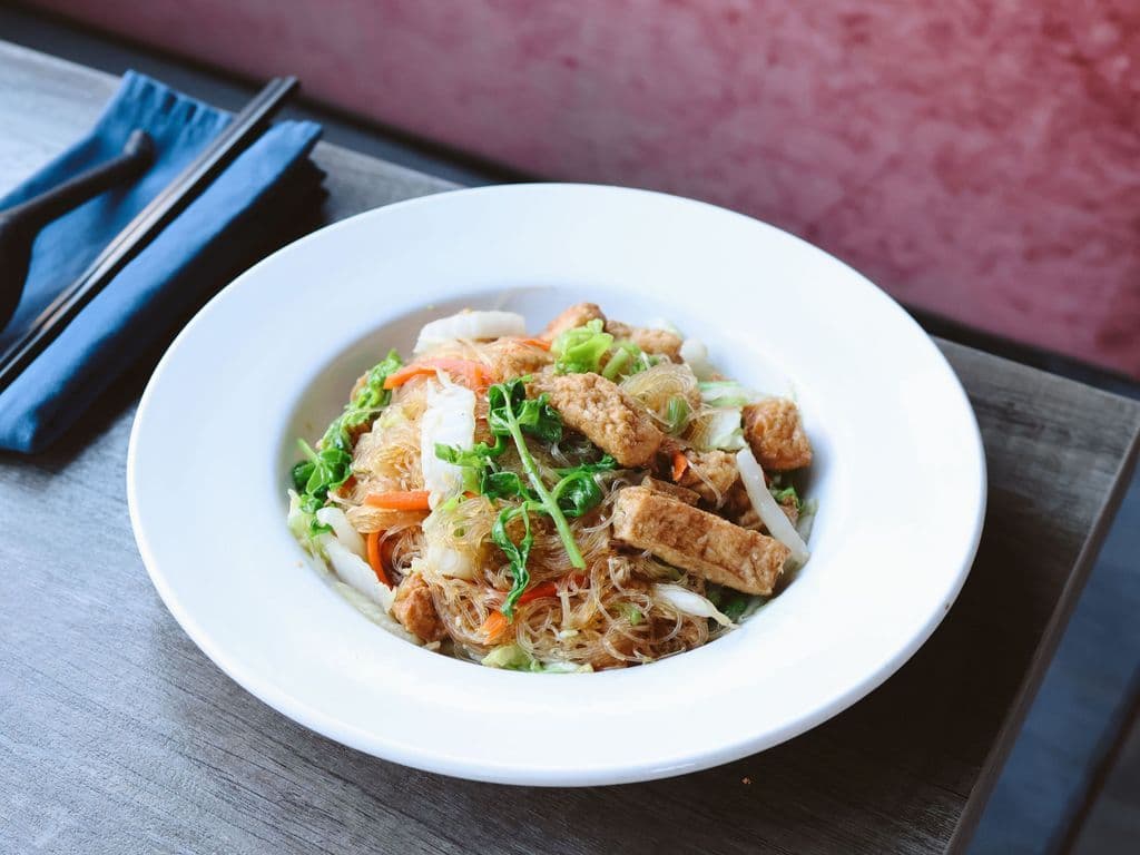 S19B - Stir-Fried Glass Noodles with Tofu & Vegetables (Miến Xào CHAY)