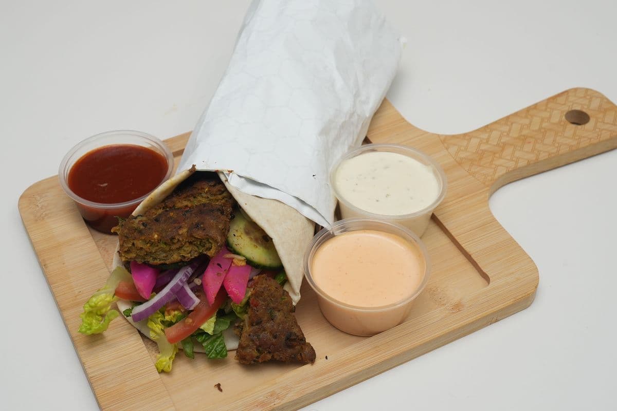 Beef Kofta Kabob Wrap