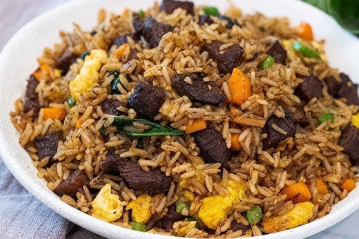 Beef Fried Rice(Desi Style/Chili Garlic/Manchurian/Schezwan)